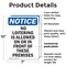 Signmission No Loitering Is Allowed On Or OSHA Notice Sign, Plastic, 7in W x 10in L, 2PK OS-2PACK-NS-P-710-V-14691 - alternate 2